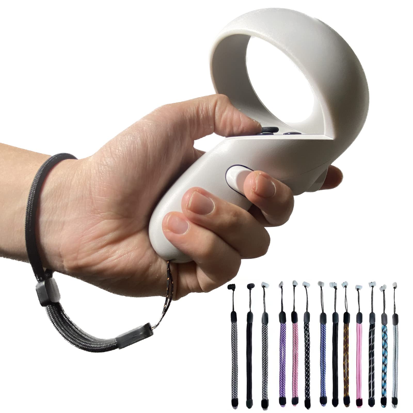 Improved Replacement Wrist Straps For Oculus Quest 2 Gen Controller, Sturdy Comfy Adjustable Hand Strap For Oculus 2, Easy Attac